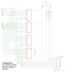 LoveMachine++ interface Schematic Diagram